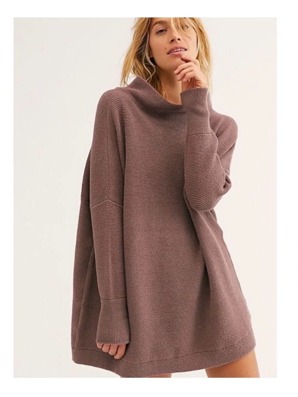 Free People Ottoman Slouchy Tunic Nutmeg